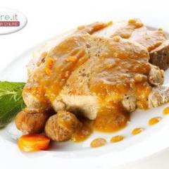 Arrosto di maiale alle castagne