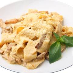 Pappardelle alla crema di funghi