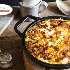 Riso al forno con Zucchine, Mozzarella e Dragoncello