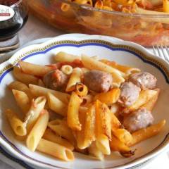 Pasta al forno con Bocconcini di Salsiccia