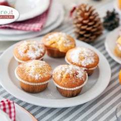 Muffin al cioccolato bianco e t