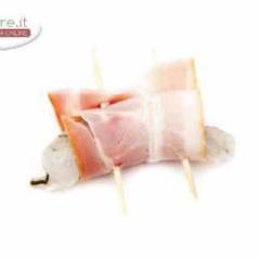 Gamberi con pancetta