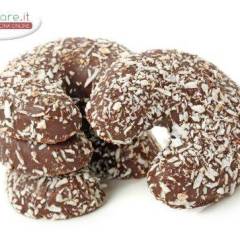 Biscotti al Cocco ricoperti di Cioccolato