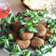 Polpette di Pollo fritte con melanzane