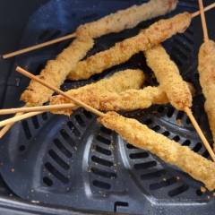 Arrosticini di totano surgelati in friggitrice ad aria