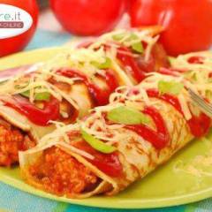 Crespelle di soia al ragù vegetariano