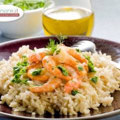 Risotto con Gamberi e Spumante