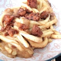 Pasta Con Crema Di Patate E Salsiccia