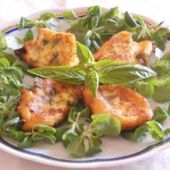 Frittelle di Patate al Basilico e Pecorino romano