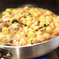 Gnocchetti Con Funghi E Mazzancolle