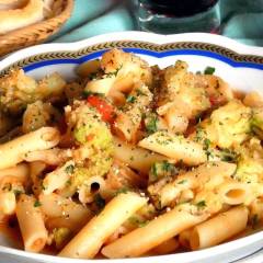 Pasta in rosso con cavolfiore