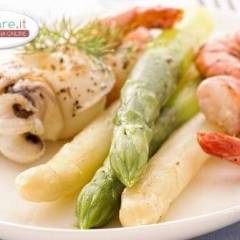 Seppioline E Gamberi Con Asparagi