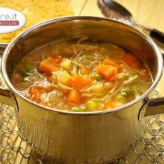 Minestrone con Verdure e Pancetta