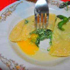 Tortellone all'uovo liquido