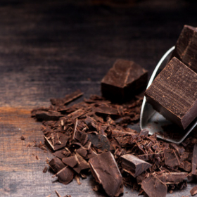 Cioccolato fondente 100 gr. o in alternativa 100 gr di scagliette di cioccolato