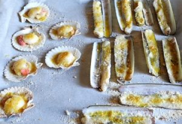 Canestrelli e cannolicchi al forno preparazione 8