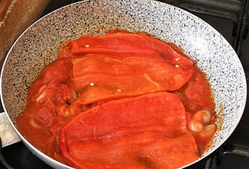 Pizzaiola di peperoni preparazione 4