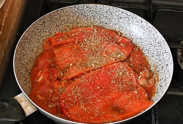 Pizzaiola di peperoni preparazione 5