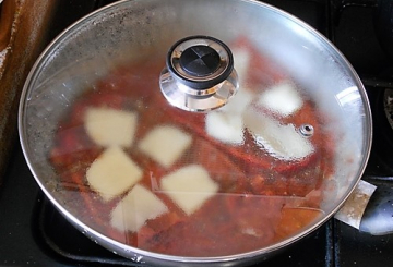 Pizzaiola di peperoni preparazione 7