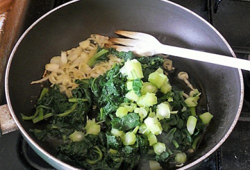 Lasagne con cime di rapa   preparazione 1