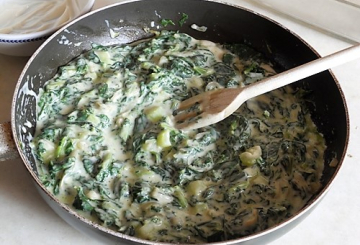 Lasagne con cime di rapa   preparazione 4