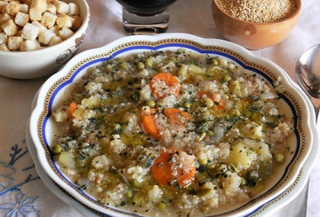 Minestrone con quinoa    preparazione 10