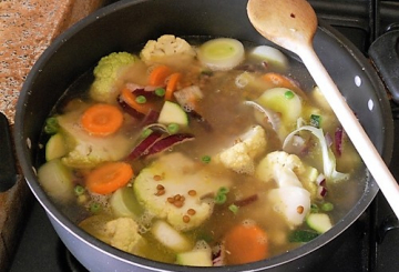 Minestrone con quinoa    preparazione 5