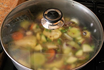 Minestrone con quinoa    preparazione 6