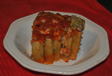 Torta di pasta in piedi preparazione 11