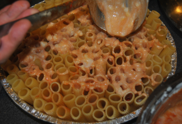 Torta di pasta in piedi preparazione 4