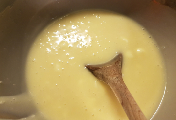 Ganache al cioccolato bianco preparazione 4