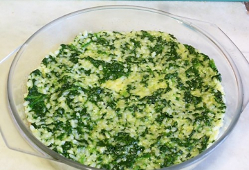 Timballo di riso e spinaci  preparazione 6