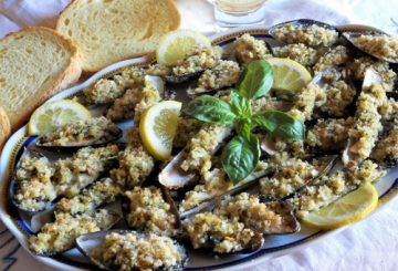 Cozze e cannolicchi gratinati  preparazione 7