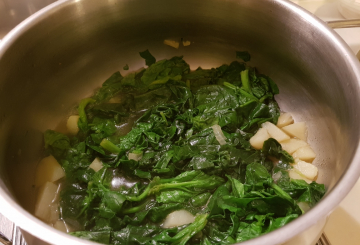 Crema di spinaci preparazione 4