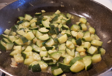 Pasta e zucchine preparazione 2