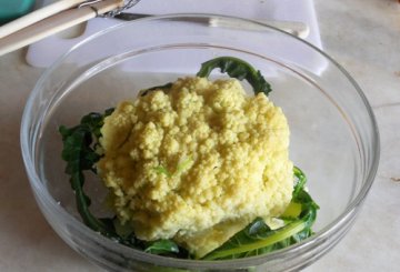 Pasticcio di pasta con broccoli e piselli    preparazione 0