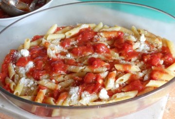 Penne alla pizzaiola preparazione 1