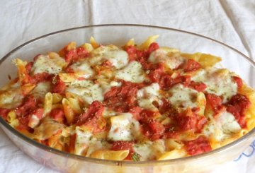 Penne alla pizzaiola preparazione 5