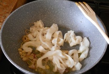 Spaghetti alla pescatora    preparazione 1