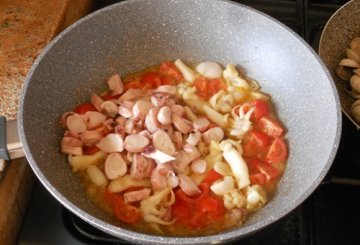 Spaghetti alla pescatora    preparazione 4