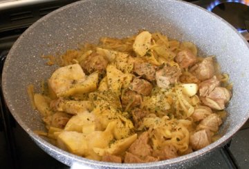 Spezzatino Con Carciofi Al Curry preparazione 3