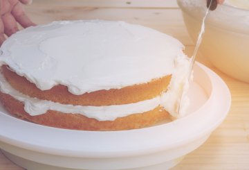 Torta con cuori preparazione 9