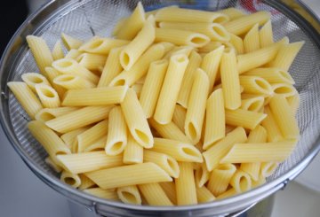 Pasta con melanzane, tonno e menta preparazione 3