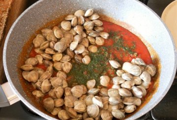 Cordelle con lupini di mare al rosso preparazione 4