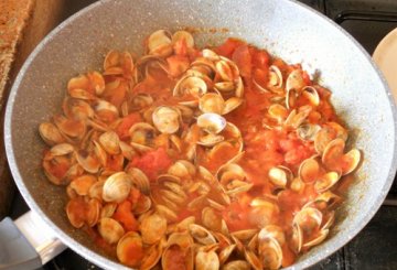 Cordelle con lupini di mare al rosso preparazione 5