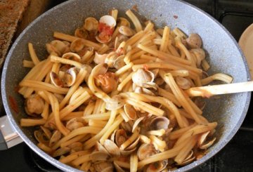 Cordelle con lupini di mare al rosso preparazione 6