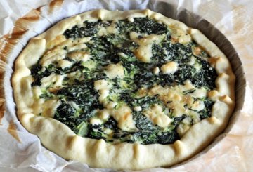 Crostata dolce salata di coste e scamorza affumicata  preparazione 4