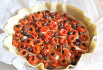 Crostata salata mediterranea preparazione 2