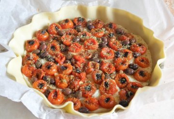 Crostata salata mediterranea preparazione 3