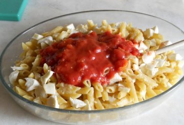 Penne in forno al parmigiano preparazione 3